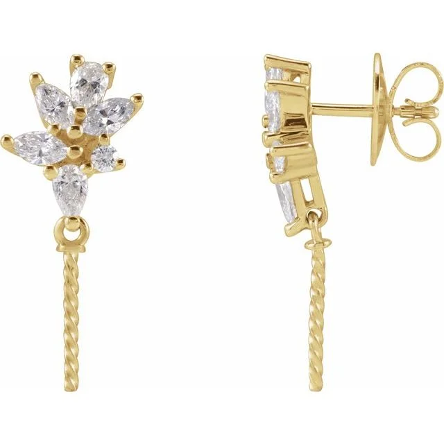 Cluster Pearl Earrings