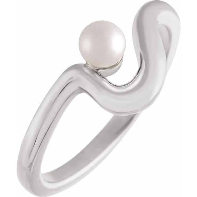 Freeform Pearl Ring