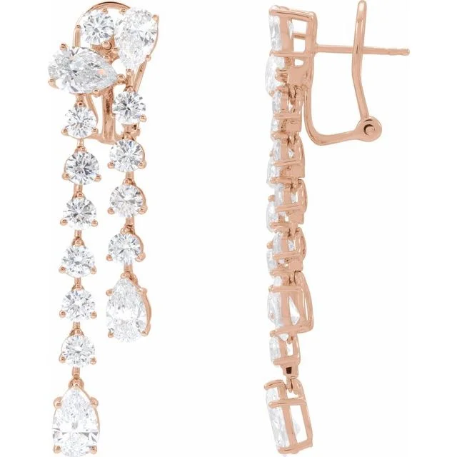 Lab-Grown Diamond Dangle Earrings