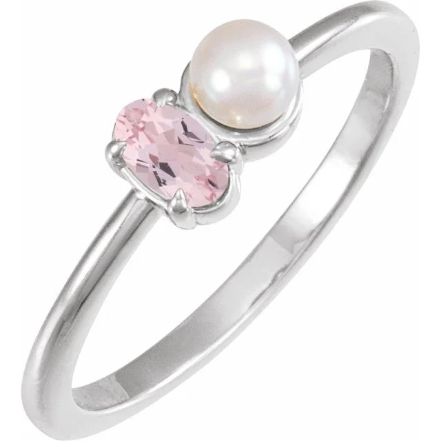Accented Pearl Ring