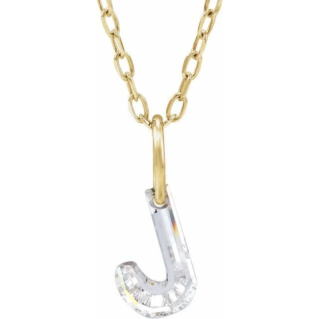 Lab-Grown Diamond Initial Necklace
