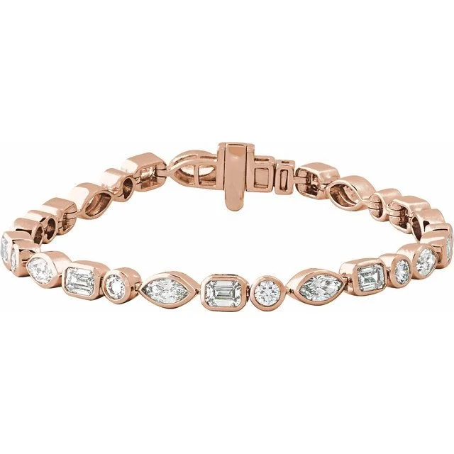 Multi-Shape Line / Tennis Bracelet