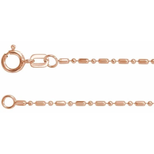 1.15 mm Hollow Diamond-Cut Bead Chain