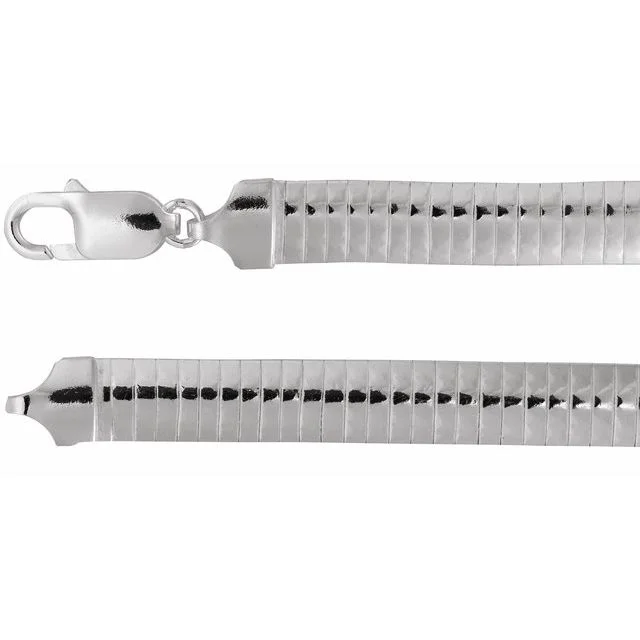 7.25 mm Domed Omega Chain
